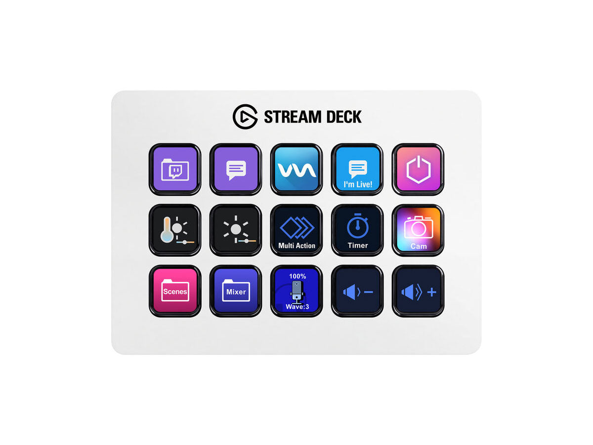 Elgato Stream Deck MK.2 (White) Tactile Control Interface