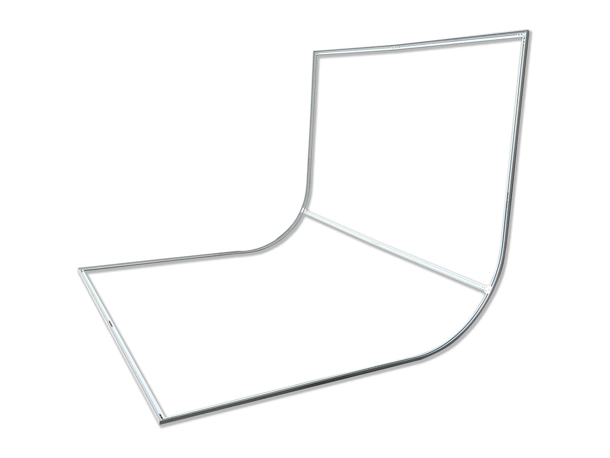 EasiFrame Cyclorama Curved Fabric Frame & Green Skin (250cm x 214cm)