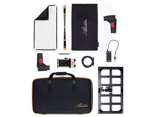 Aladdin BI-FABRIC 2 Kit (100W Bi-Color) w/ V-Mount and Kit Case