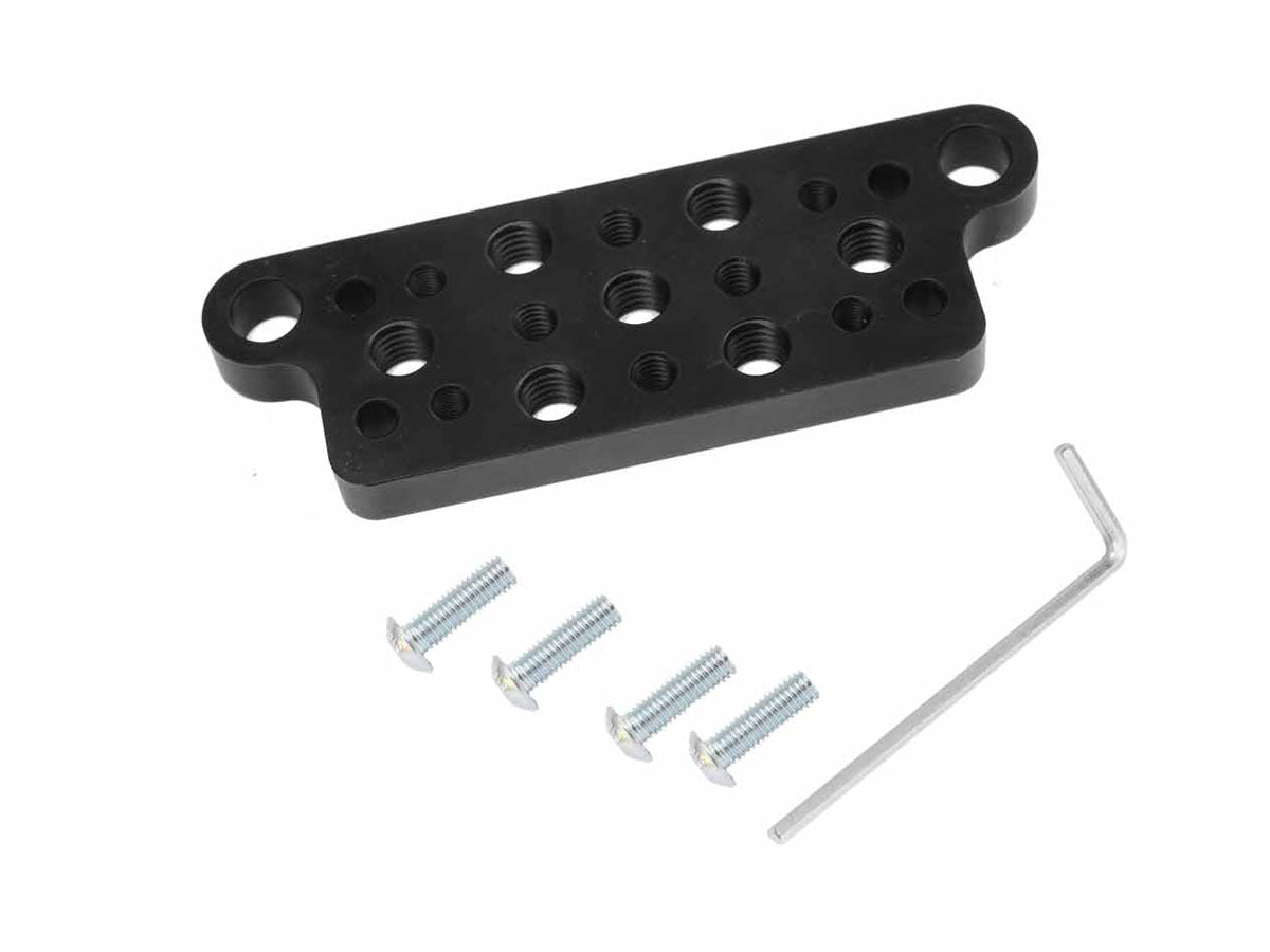 Filmcart Aluminum Plate With Threaded Holes 3/8" And 1/4" Screws