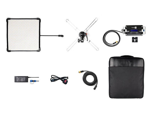Fomex FL-600 1âx1â Flexible LED Light Mat Ready-To-Shoot Kit - V-Mount Battery Plate