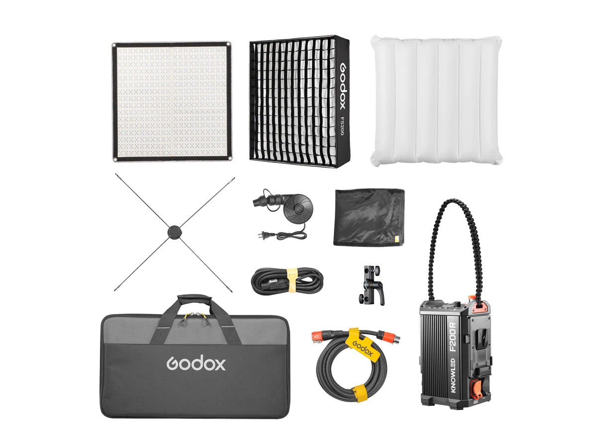 Godox KNOWLED F200R Flexible RGB LED Light with FA200 Air Softbox
