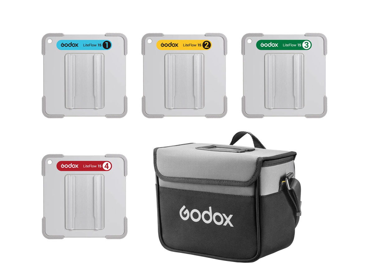 Godox LiteFlow15 15x15cm Cine Light Reflector Panel Kit