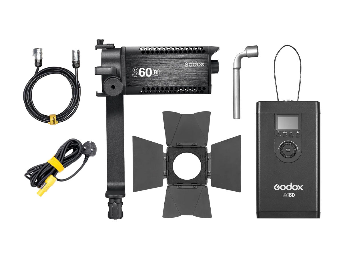 Godox S60Bi 60W 2800-6500K Focusable Dimmable LED Video Light