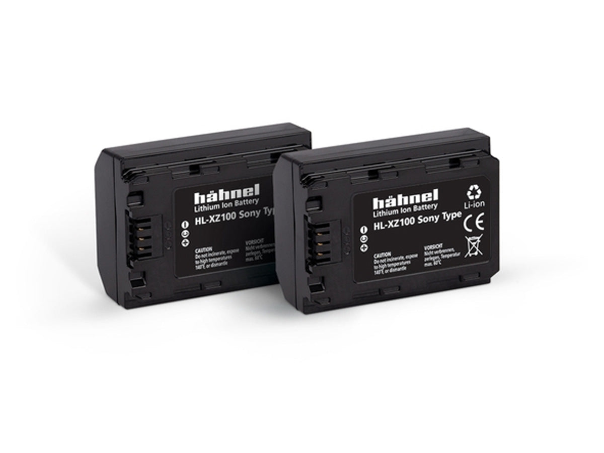 Hahnel HL-XZ100 Rechargable Battery Twin Pack - Sony NP-FZ Type