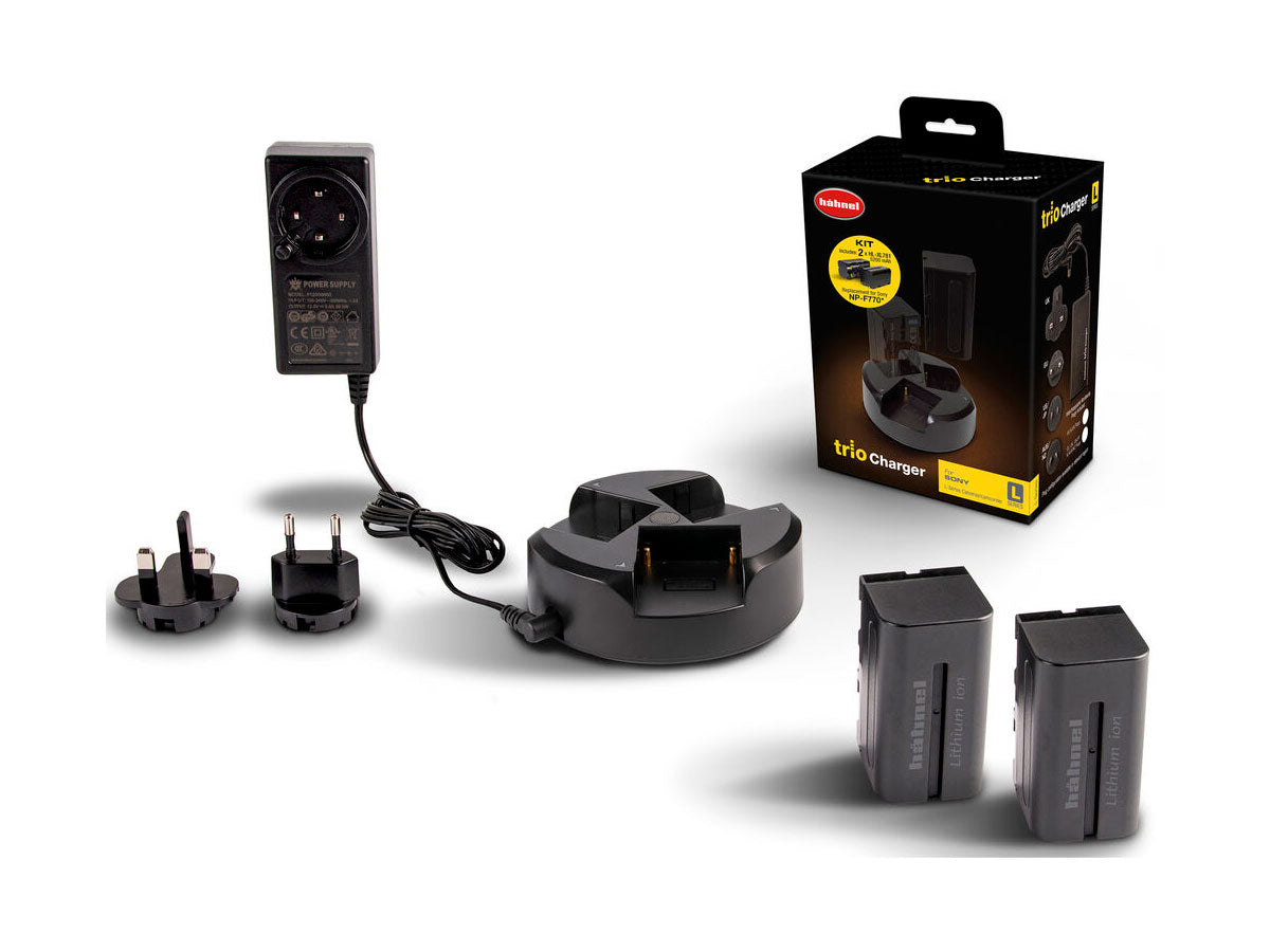 Hahnel Trio Charger Kit (Includes 2 x Hahnel Sony type HL-781 Batteries)