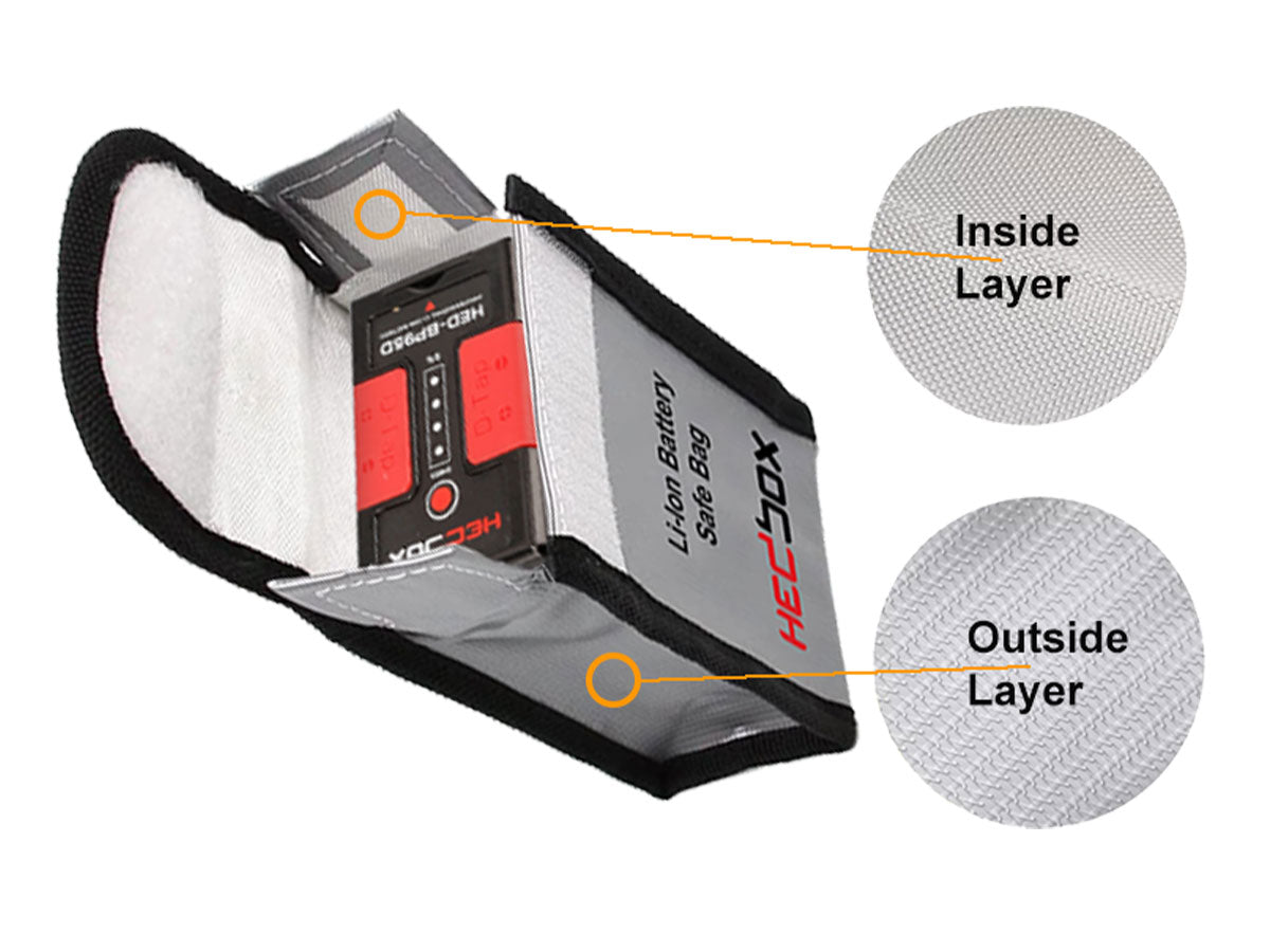 Hedbox Medium Size Li-Ion Battery Safe Bag