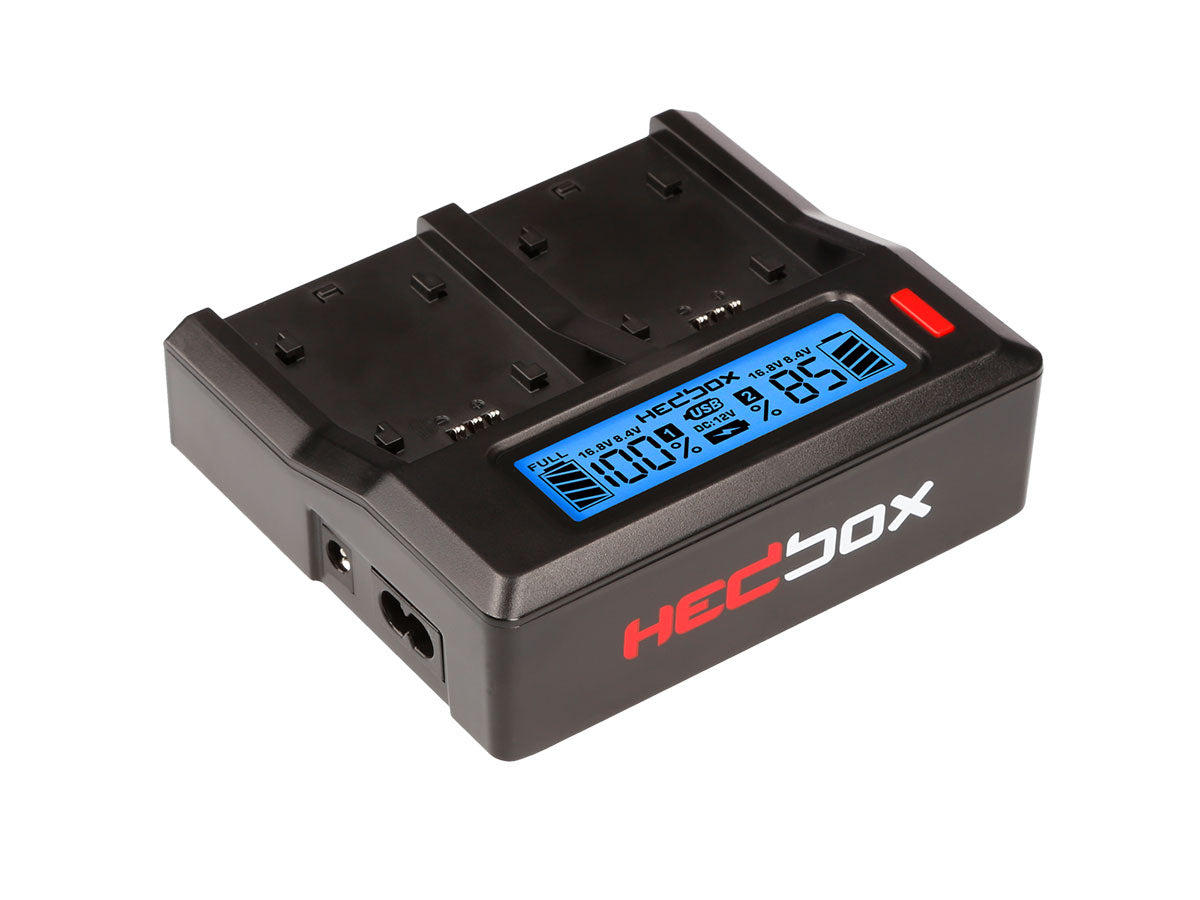 Hedbox RP-DC50 Dual Battery Charger with Battery Charger Plate - Sony: NP-F Series