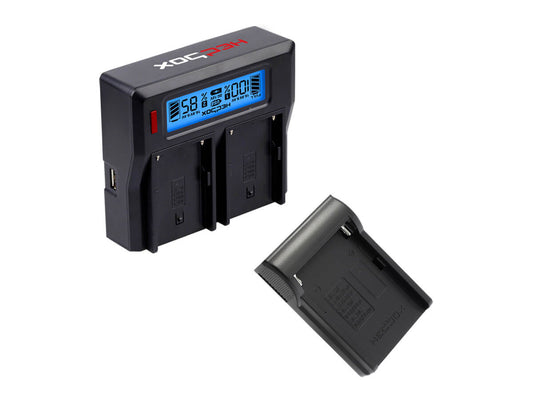 Hedbox RP-DC50 Dual Battery Charger with Battery Charger Plate - Sony: NP-F Series