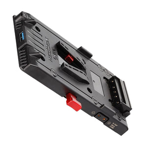 Hedbox UNIX-XLR V-Mount Power Plate (50cm Breakaway XLR)