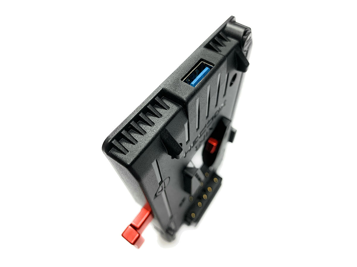 Hedbox UNIX-LPE6 V-Mount Power Plate (50cm Breakaway Canon LPE6)