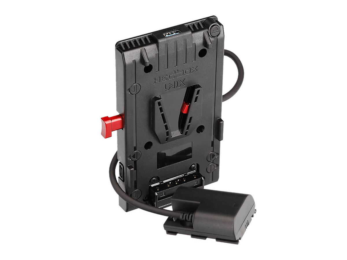 Hedbox UNIX-LPE6 V-Mount Power Plate (50cm Breakaway Canon LPE6)