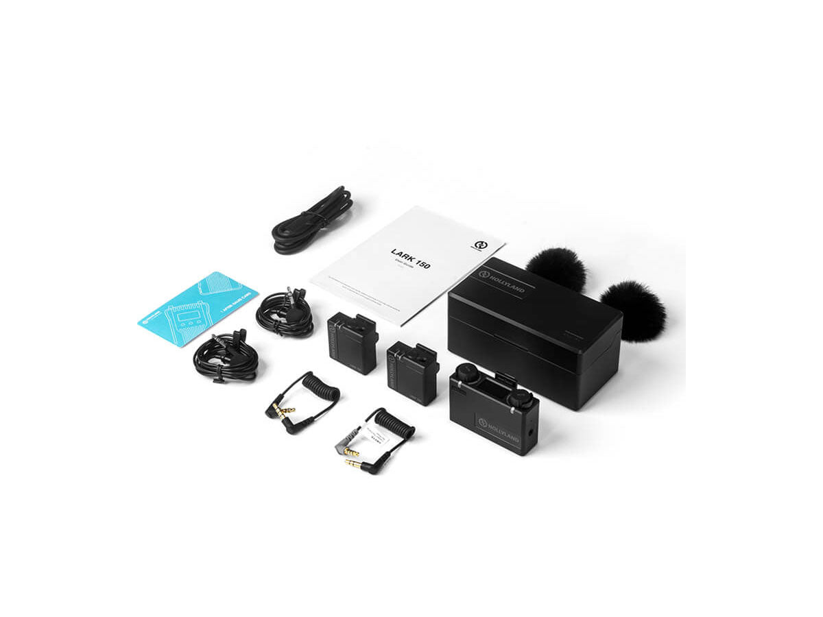 Hollyland LARK 150 Duo - 2-Person Wireless Microphone System (Black)