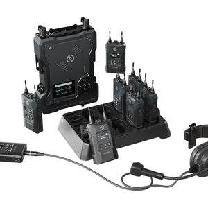 Hollyland Solidcom M1-8B - Full Duplex Wireless Intercom System with 8 Belt Packs