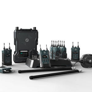 Hollyland Solidcom M1-8B - Full Duplex Wireless Intercom System with 8 Belt Packs