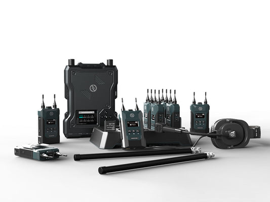 Hollyland Solidcom M1-8B - Full Duplex Wireless Intercom System with 8 Belt Packs