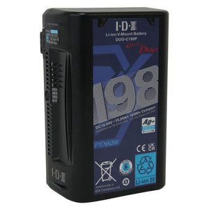 IDX DUO-C198P 193Wh High-Load Li-Ion V-Mount Battery w 2x D-Tap and USB-PD