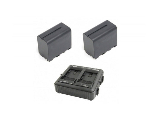 IDX SP-2F Kit - 2x SL-F70 Batteries, 1x LC-2A Charger
