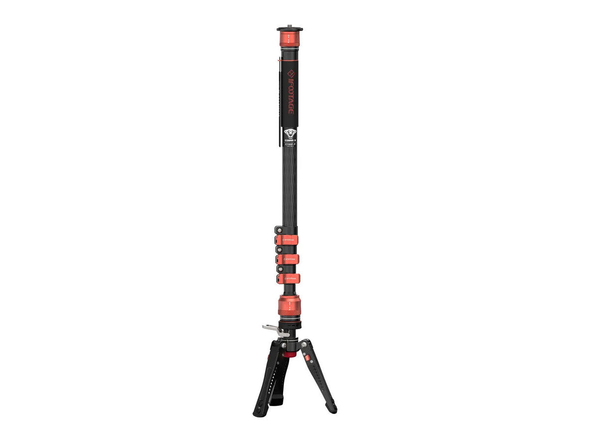 iFootage Cobra 3 C180F-P Monopod & Komodo K5S Fluid Head Bundle