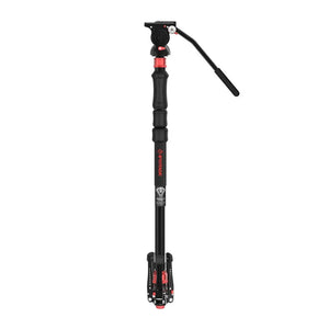 iFootage Cobra 3 Strike CB3 A150S-III Monopod &amp; Komodo K5S Fluid Head Bundle