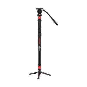iFootage Cobra 3 Strike CB3 A150S-III Monopod &amp; Komodo K5S Fluid Head Bundle