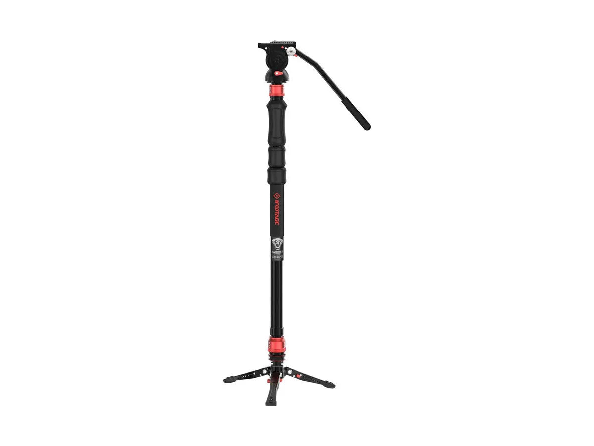 iFootage Cobra 3 Strike CB3 A150S-III Monopod &amp; Komodo K5S Fluid Head Bundle
