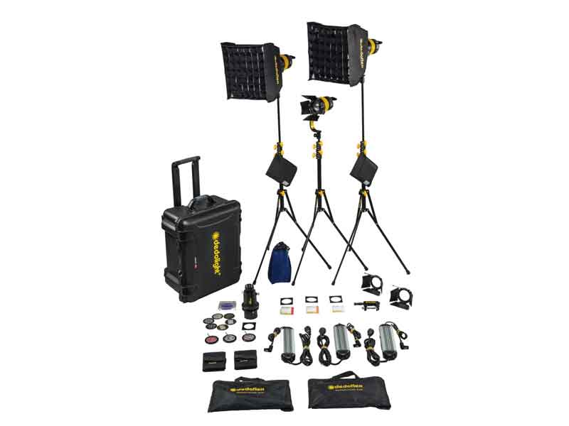 Dedolight DLED7 3 Light Turbo Kit - Daylight