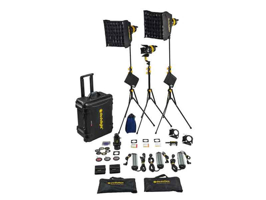 Dedolight DLED7 3 Light Turbo Kit - Daylight