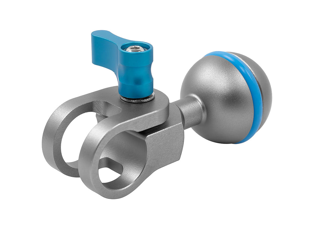 Kondor Blue Ball Head to 15mm Rod Clamp for Magic Arms - Space Grey