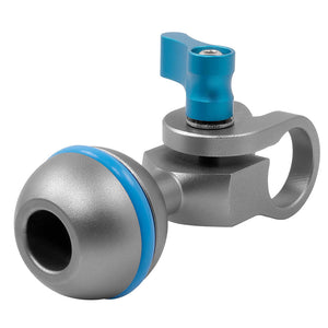 Kondor Blue Ball Head to 15mm Rod Clamp for Magic Arms - Space Grey