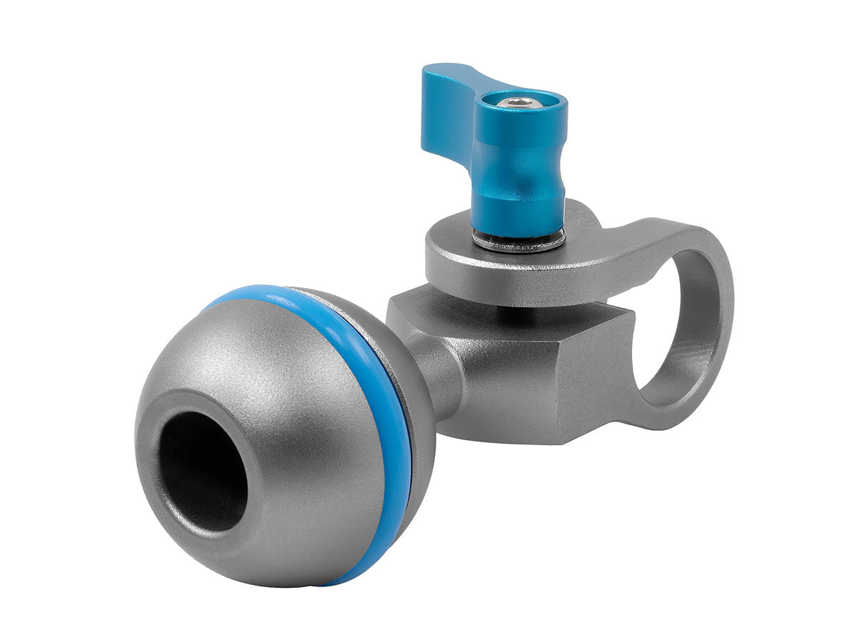 Kondor Blue Ball Head to 15mm Rod Clamp for Magic Arms - Space Grey