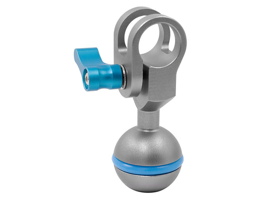 Kondor Blue Ball Head to 15mm Rod Clamp for Magic Arms - Space Grey