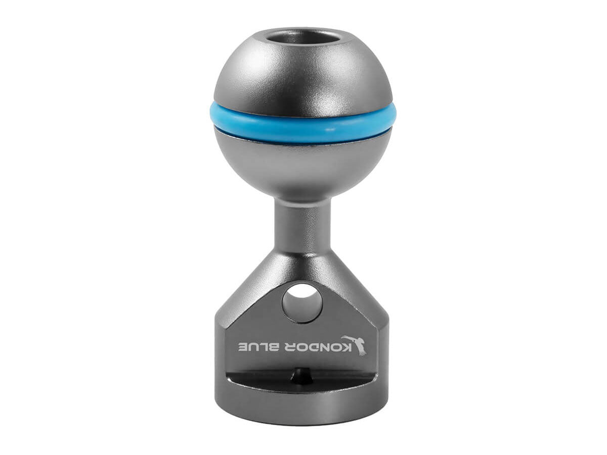 Kondor Blue 3/8" Ball Head with Arri Locating Pins for Magic Arms - Space Grey