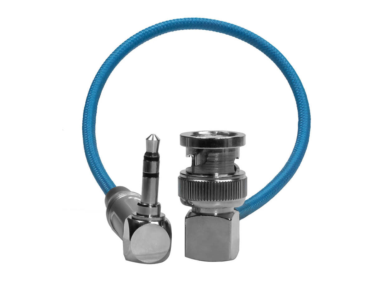 Kondor Blue 10" BNC to 3.5MM Right Angle Timecode Cable
