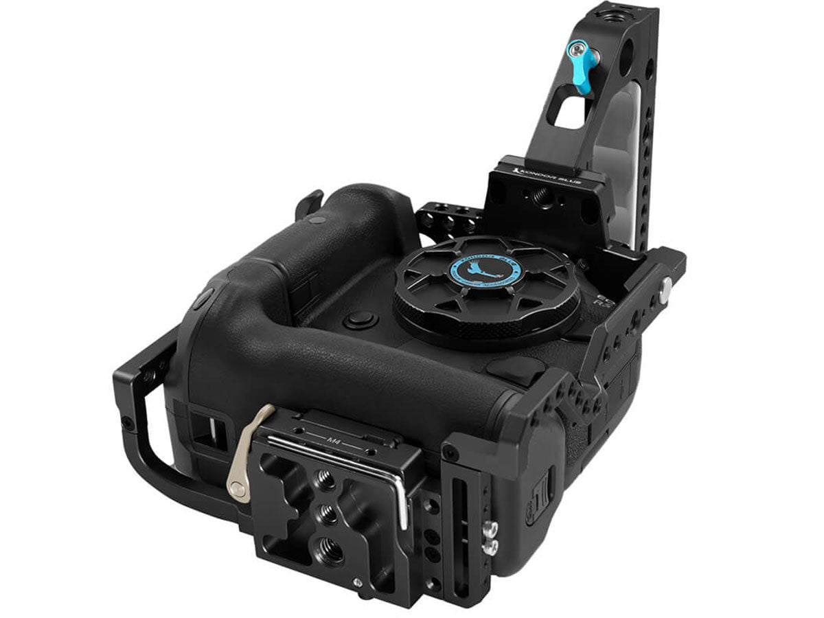 Kondor Blue Canon R5/R6/R Cage with Battery Grip (Top Handle) - Black