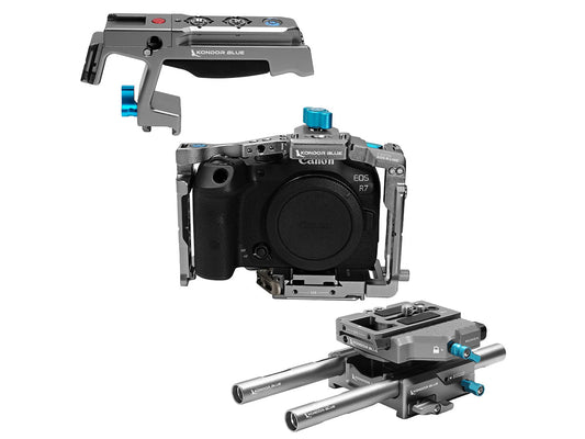 Kondor Blue Canon R7 Arca Base Rig MKII (Space Gray)