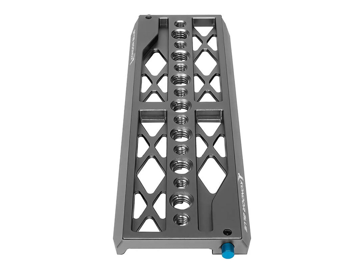 Kondor Blue 8" Lightweight Dovetail Plate for ARRI - Space Grey