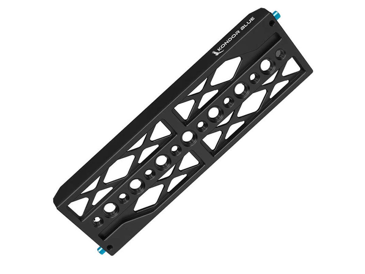 Kondor Blue 8" Lightweight Dovetail Plate for ARRI - Black