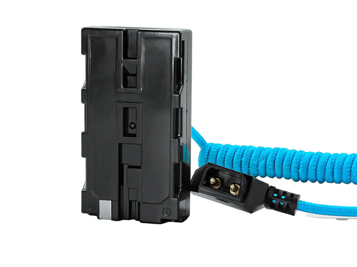 Kondor Blue D-Tap to Sony L-Series NPF Dummy Battery Cable - Blue