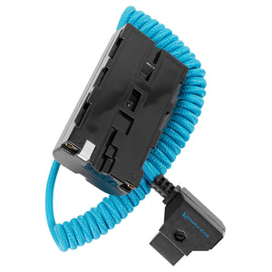 Kondor Blue D-Tap to Sony L-Series NPF Dummy Battery Cable - Blue
