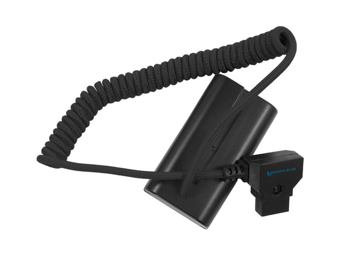 Kondor Blue D-Tap to Sony L-Series NPF Dummy Battery Cable - Black