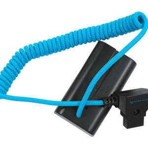 Kondor Blue D-Tap to Sony L-Series NPF Dummy Battery Cable - Blue