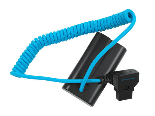 Kondor Blue D-Tap to Sony L-Series NPF Dummy Battery Cable - Blue