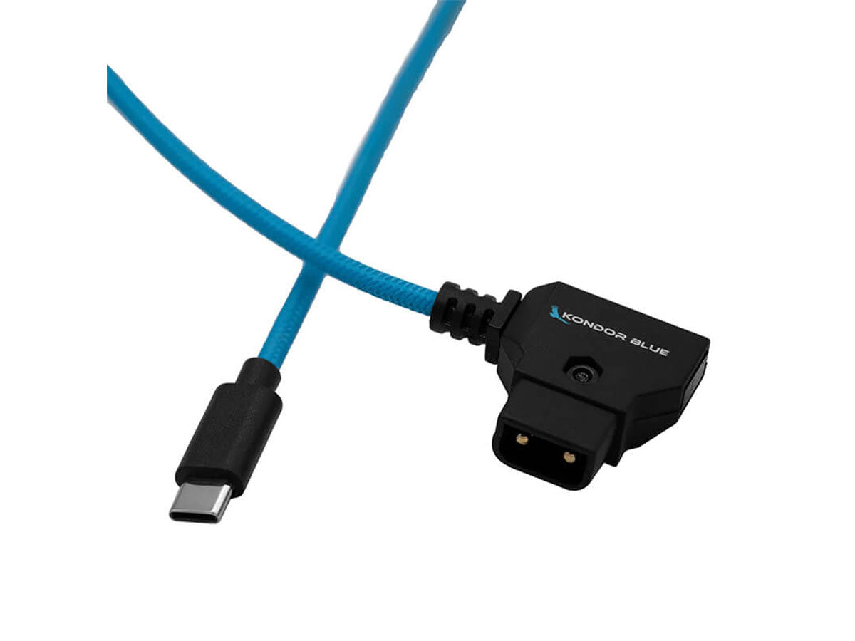 Kondor Blue 16" D-Tap to USB C Power Delivery Cable for R5C/FX3