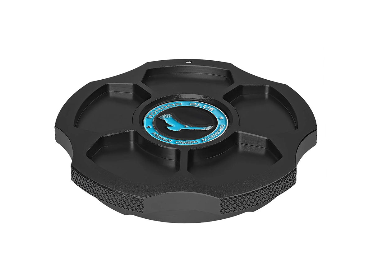 Kondor Blue Fujifilm GF Cine Cap - Metal Body Cap for Camera Lens Port (Raven Black)