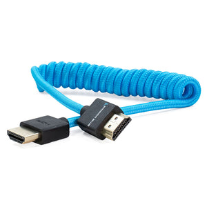 Kondor Blue Coiled Mini HDMI to Full HDMI (12-24") - Blue