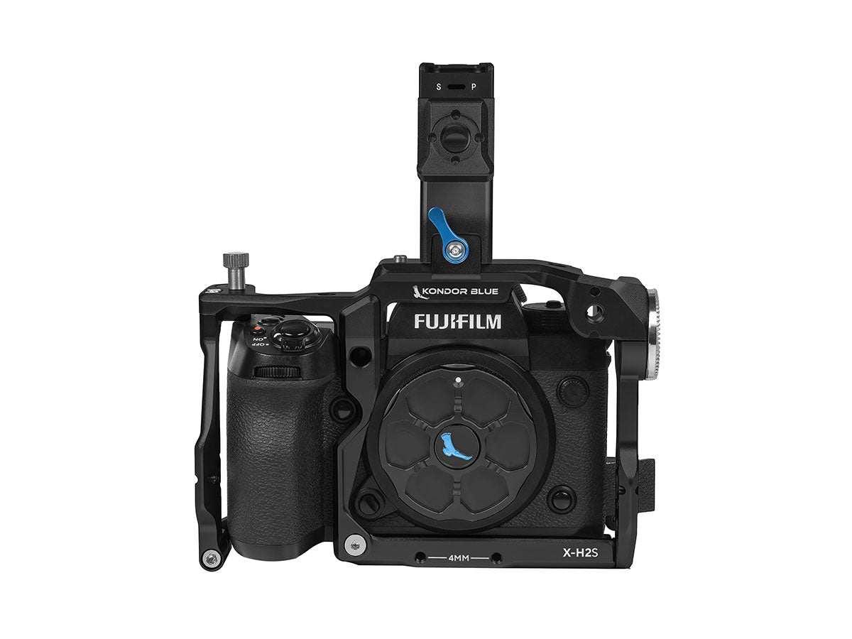 Kondor Blue Fujifilm X-H2S Cage with Top Handle - Raven Black