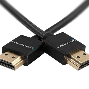 Kondor Blue HDMI to HDMI 16" Braided Cable for On-Camera Monitors - Raven Black