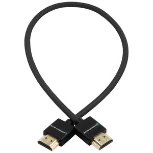 Kondor Blue HDMI to HDMI 16" Braided Cable for On-Camera Monitors - Raven Black