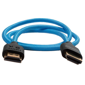 Kondor Blue 2ft HDMI 2.0 Braided Blue Cable